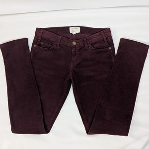 Current/Elliott The Skinny Wine Corduroy Pants